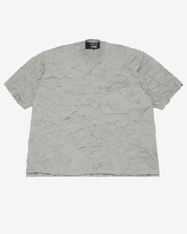 CDG Homme - Men's Crinkled Sweater - (Grey)