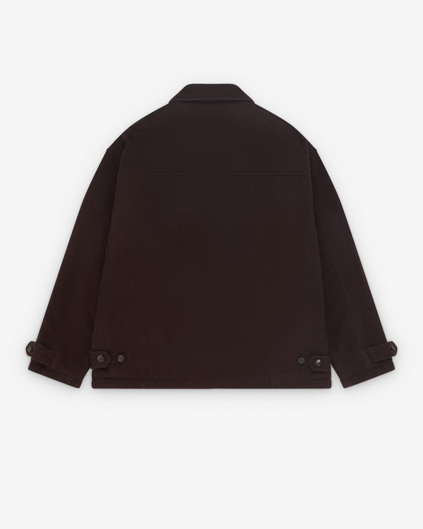 CDG Homme - Men's Quilted Zip Wool Jacket - (Brown)