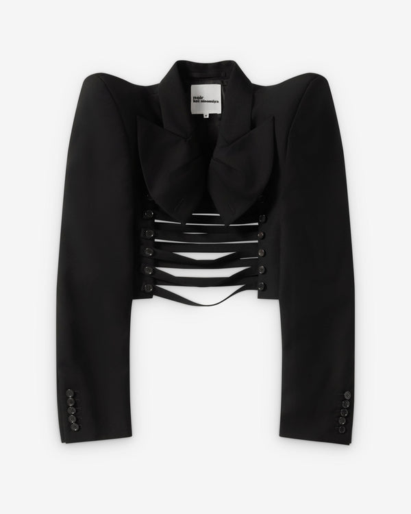 Noir Kei Ninomiya - Women's Lace Open Blazer - (Black)