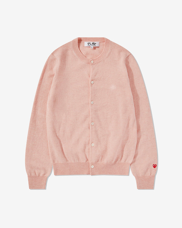 Play Comme des Garçons - Ladies' Cardigan - (Light Pink)