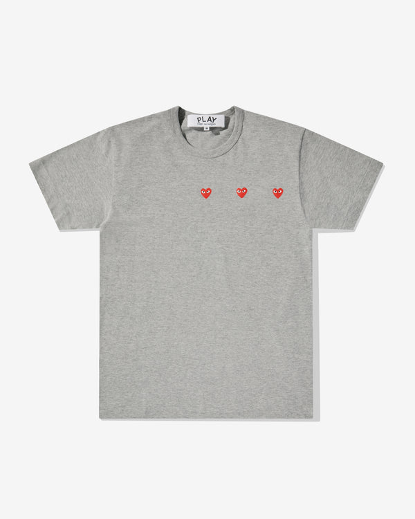 Play- Multi Red Heart T-Shirt - (Grey)