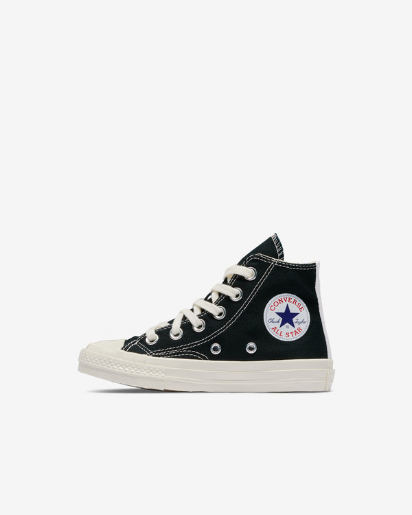 Play Converse - Kids' Small Red Heart All Star 70's High Sneakers - (Black)