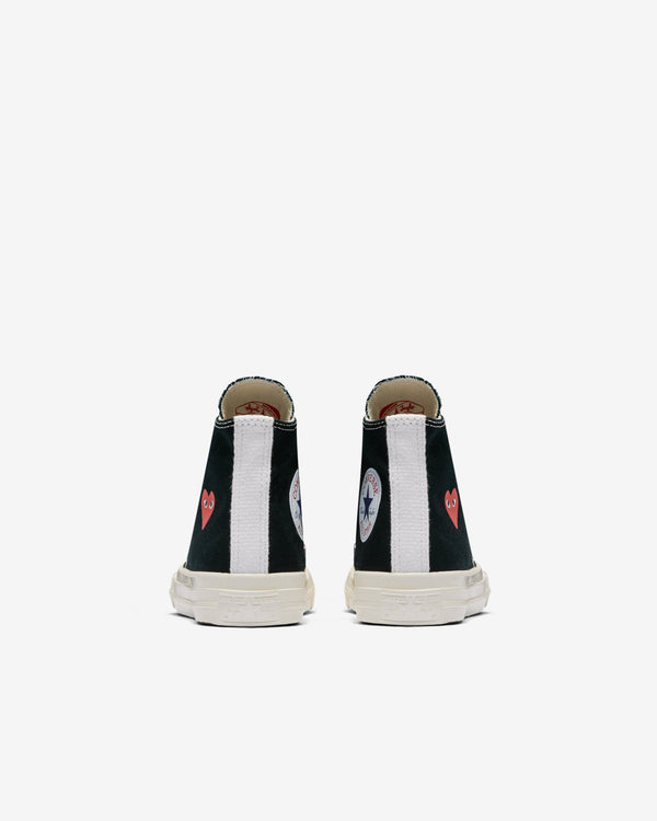 Play Converse - Kids' Small Red Heart All Star 70's High Sneakers - (Black)