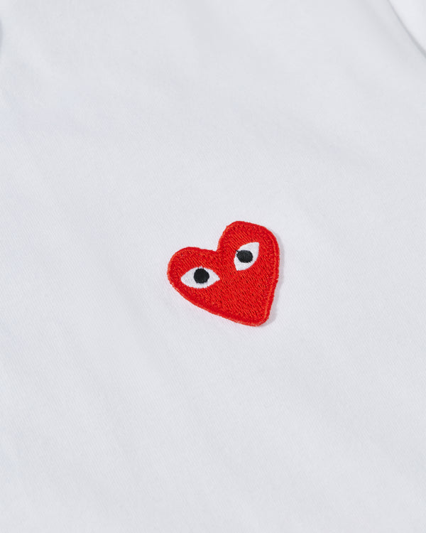 Play Comme des Garçons - Red T-Shirt - (White)