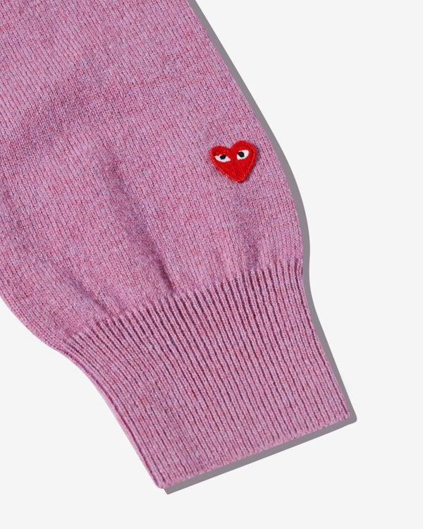 Play Comme des Garçons - V-Neck Sweater - (Purple)