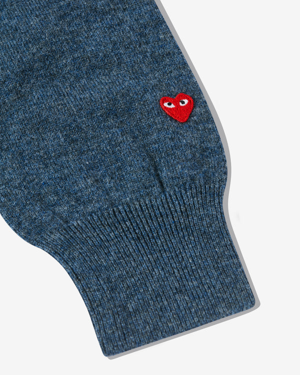 Play Comme des Garçons - V-Neck Sweater - (Navy)