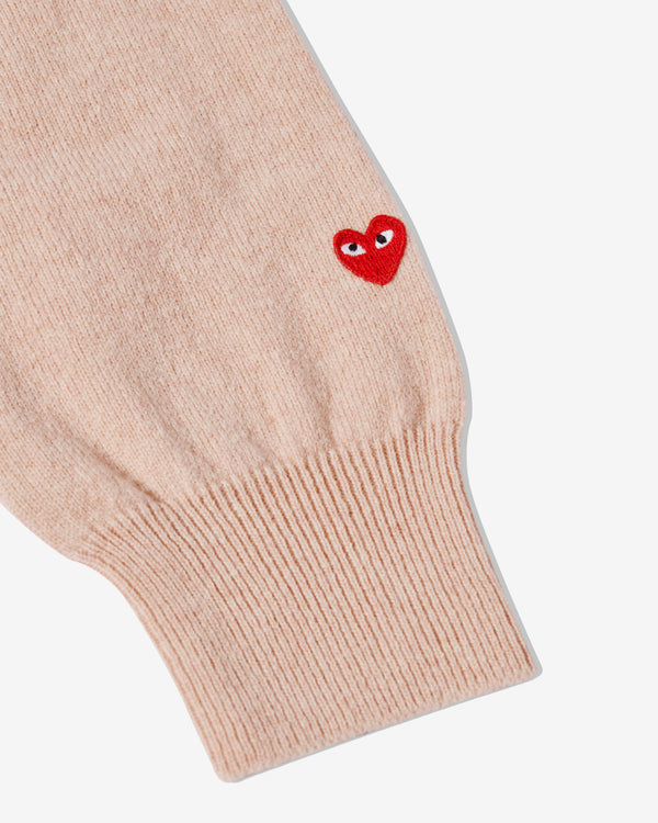 Play Comme des Garçons - Ladies' Cardigan - (Light Pink)