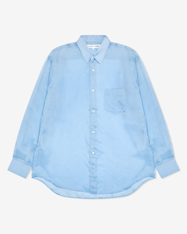 CDG Shirt Forever - Men's Cupra Taffetas Narrow Classic Shirt - (Blue)