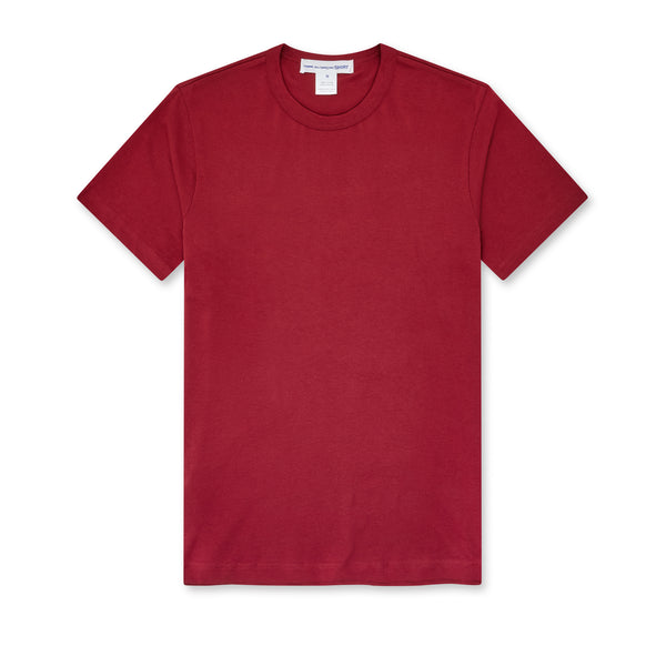 CDG Shirt - Men's Rear Logo T-Shirt - (Burgundy)