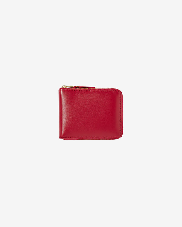 CDG Wallet - Classic Color Full Zip Around Wallet - (Red SA7100)
