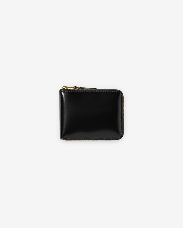 CDG Wallet - Mirror Inside Full Zip Around Wallet - (Black/Gold SA7100MI)