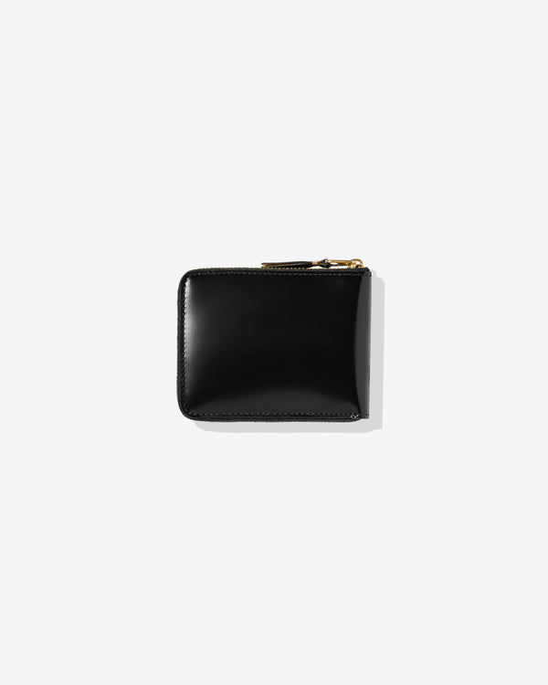 CDG Wallet - Mirror Inside Full Zip Around Wallet - (Black/Gold SA7100MI)