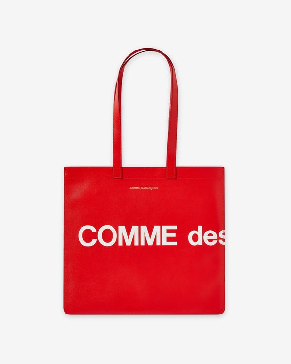 CDG Wallet - Huge Logo Tote Bag - (Red SA9001HL)