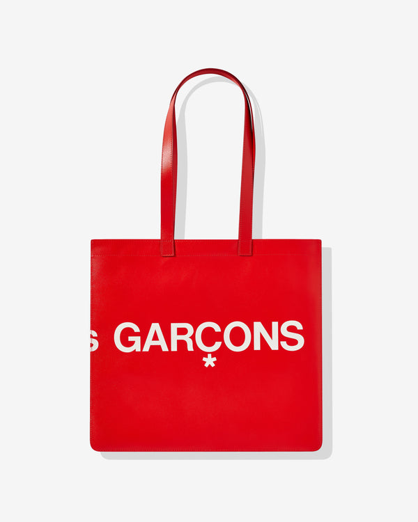 CDG Wallet - Huge Logo Tote Bag - (Red SA9001HL)