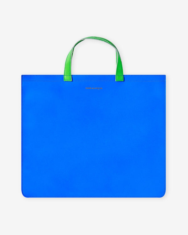 CDG Wallet - Super Fluo Tote Bag - (Blue/Orange SA9000SF)