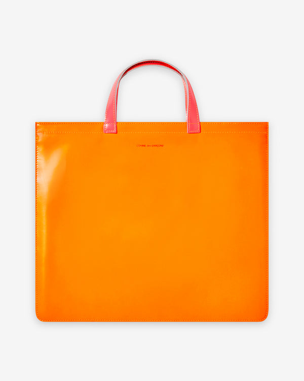 CDG Wallet - Super Fluo Tote Bag - (Orange/Yellow SA9000SF)