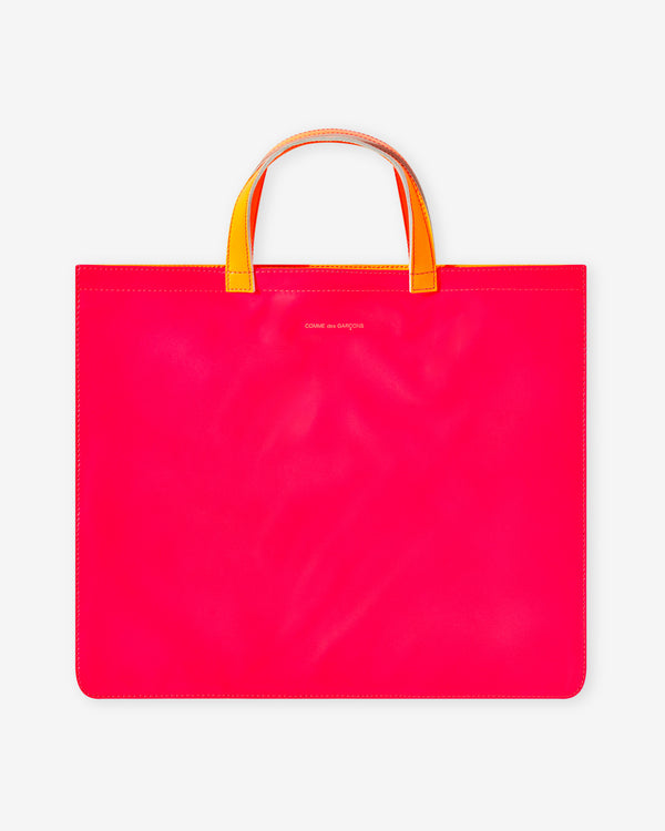 CDG Wallet - Super Fluo Tote Bag - (Pink/Yellow SA9000SF)