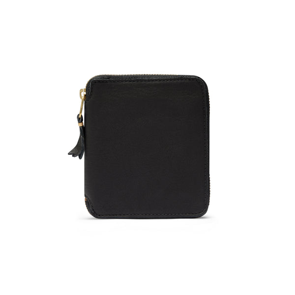 CDG Wallet - Washed Full Zip Around Wallet - (Black SA2100WW)