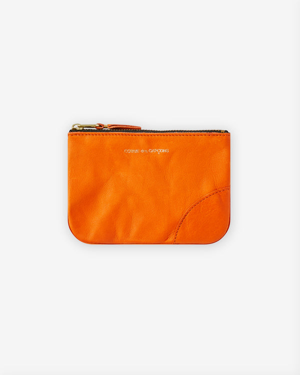 CDG Wallet - Washed Wallet Zip Pouch - (Burnt Orange SA8100)
