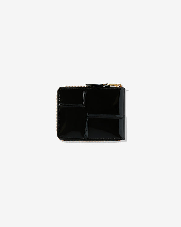 CDG Wallet - Reversed Hem Full Zip Around Wallet - (Black SA7100RH)