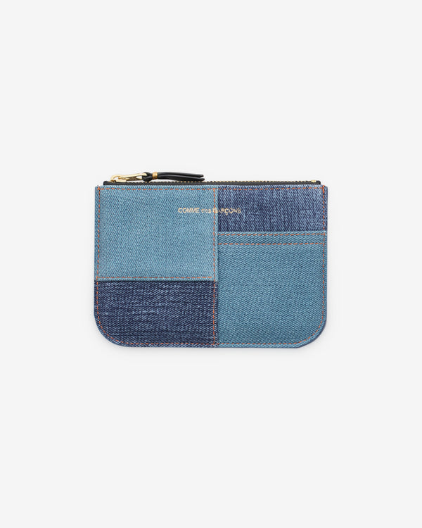 CDG Wallet - Denim Patchwork Wallet - (Blue SA8100DP)