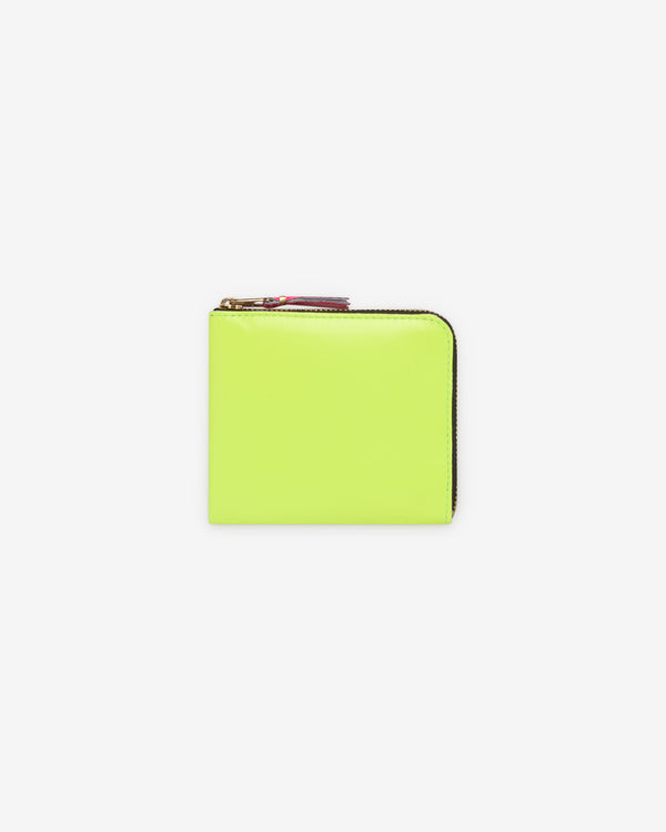 CDG Wallet - Super Fluo Zip Around Wallet - (SA3100SF Yellow/Orange)