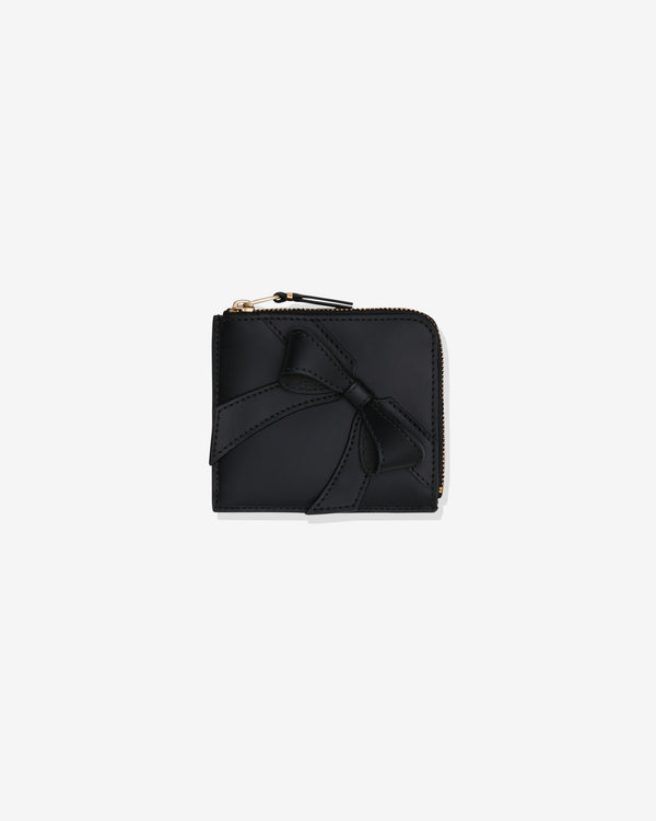 CDG Wallet - Big Bow Zip Around Wallet - (Black SA3100BB)