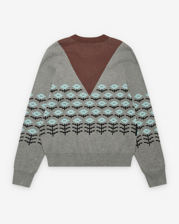 Craig Green - Men's Pixel Flower Jumper - (Brown/Grey)