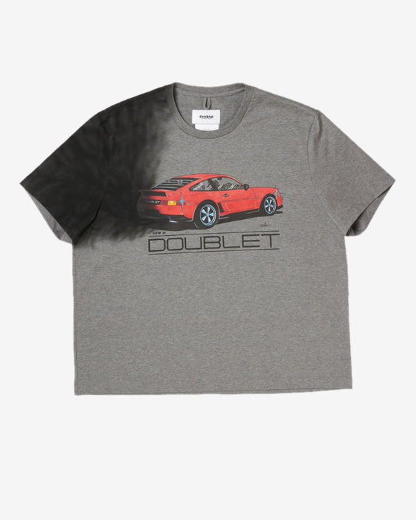 Doublet - Men's Exhaust Stained T-Shirt - (Grey)