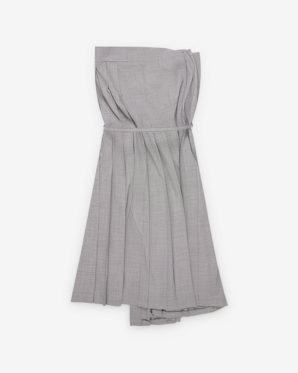 Junya Watanabe - Women's Belted Pleated Dress - (Black/White)