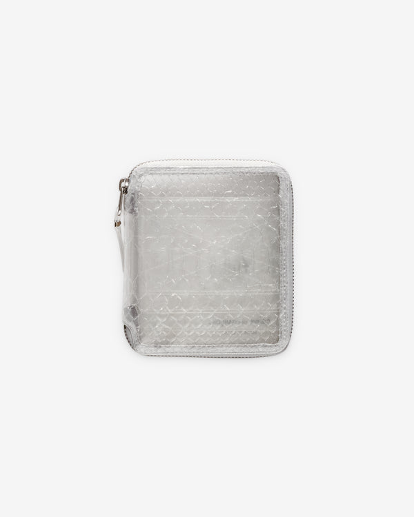 CDG Wallet - Transparent Snake Zip Around Wallet - (Clear SA2100ST)