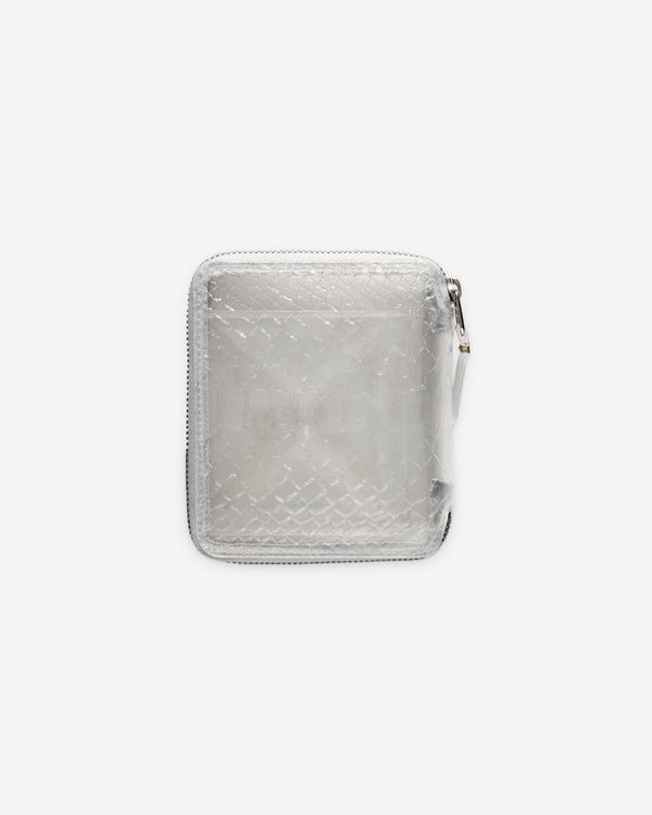 CDG Wallet - Transparent Snake Zip Around Wallet - (Clear SA2100ST)