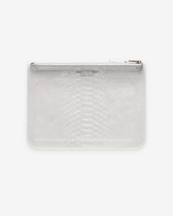 CDG Wallet - Transparent Snake Zip Pouch - (SA5100ST Clear)