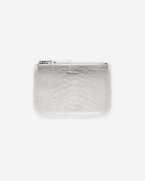 CDG Wallet - Transparent Snake Zip Pouch - (SA8100ST Clear)