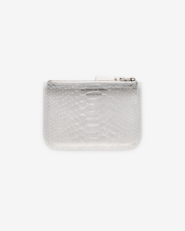 CDG Wallet - Transparent Snake Zip Pouch - (SA8100ST Clear)