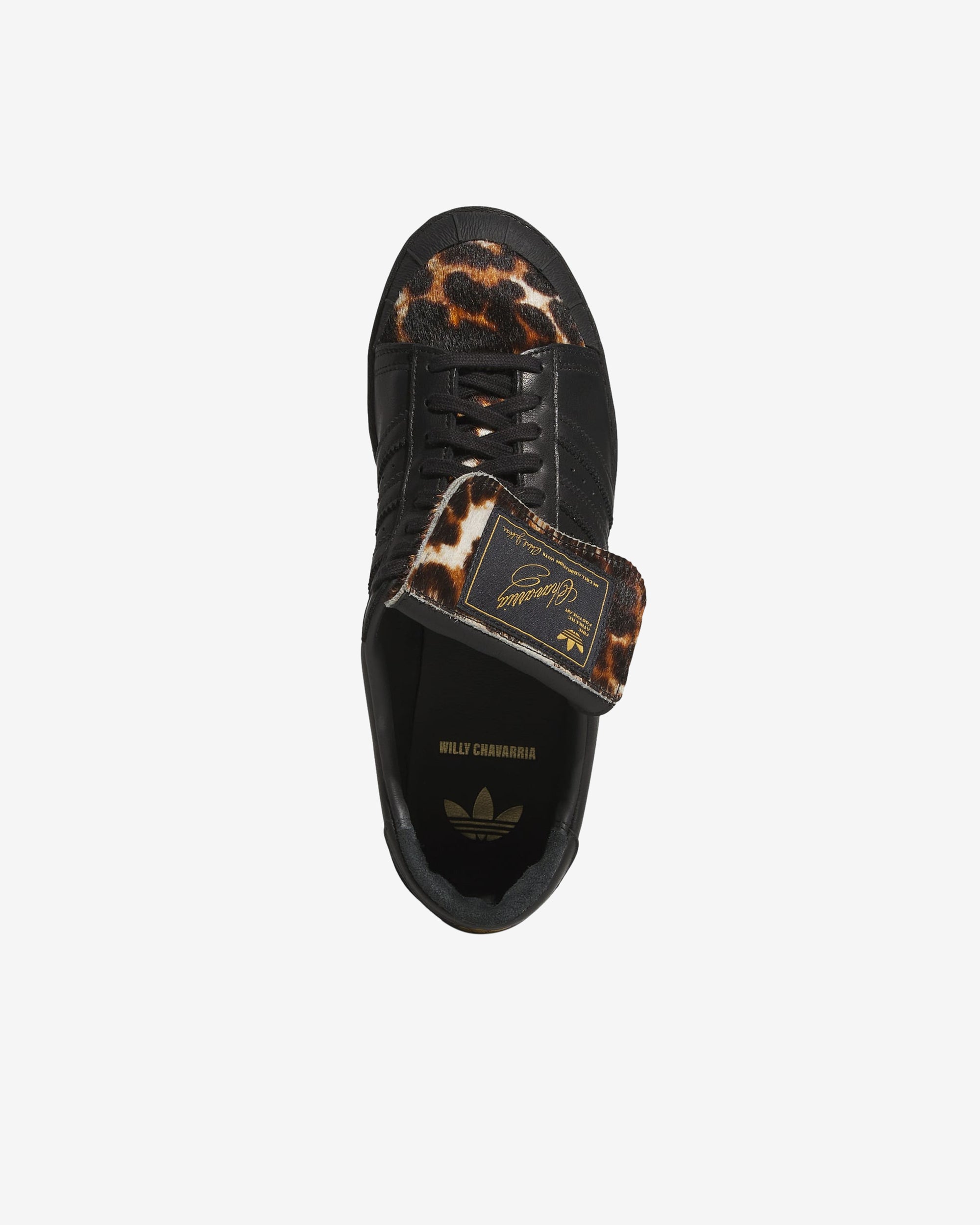 Adidas X Willy Chavarria - Men's Jabbar Low Sneakers - (Black/Animal Print) view 3, Click to Zoom in