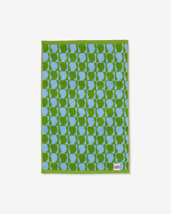 Brain Dead - Checkered Logohead Hand Towel - (Green)