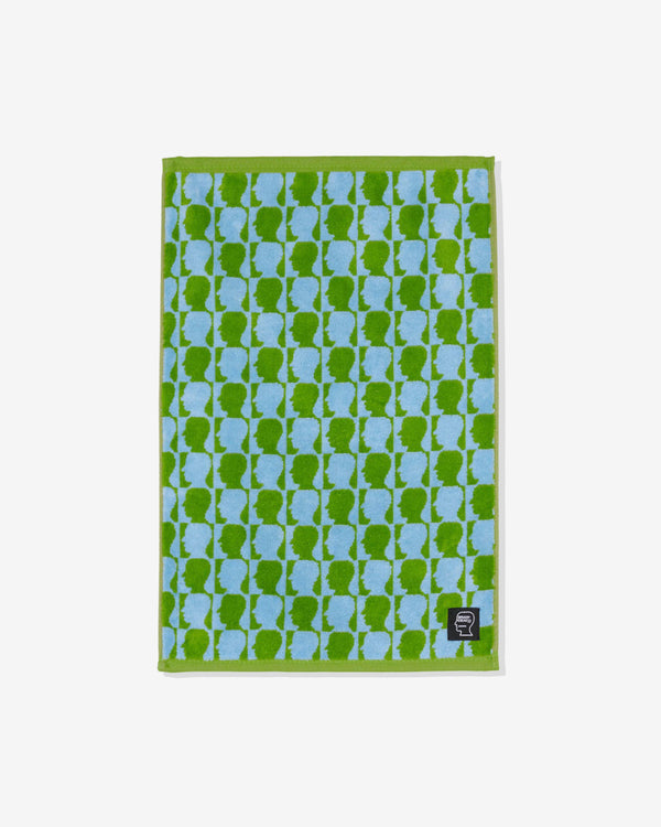 Brain Dead - Checkered Logohead Hand Towel - (Green)