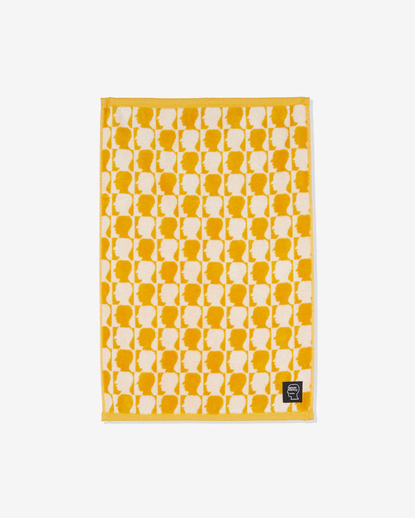 Brain Dead - Checkered Logohead Hand Towel - (Yellow)