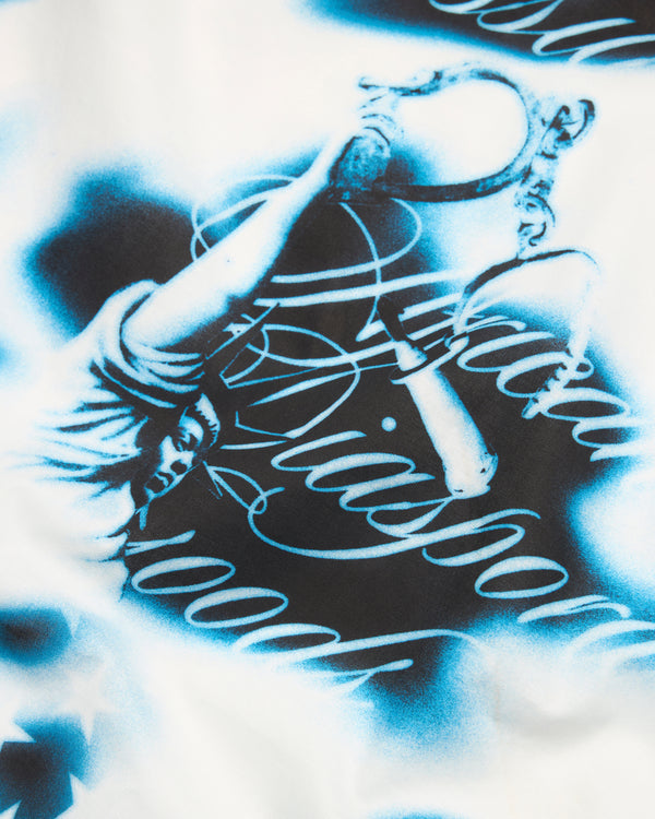 Denim Tears - Men's Cloud Camo Bandana - (Grey/Blue)