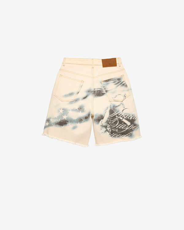 Denim Tears - Men's Cloud Camo Shorts - (Tan/Blue)