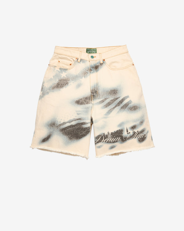 Denim Tears - Men's Cloud Camo Shorts - (Tan/Blue)
