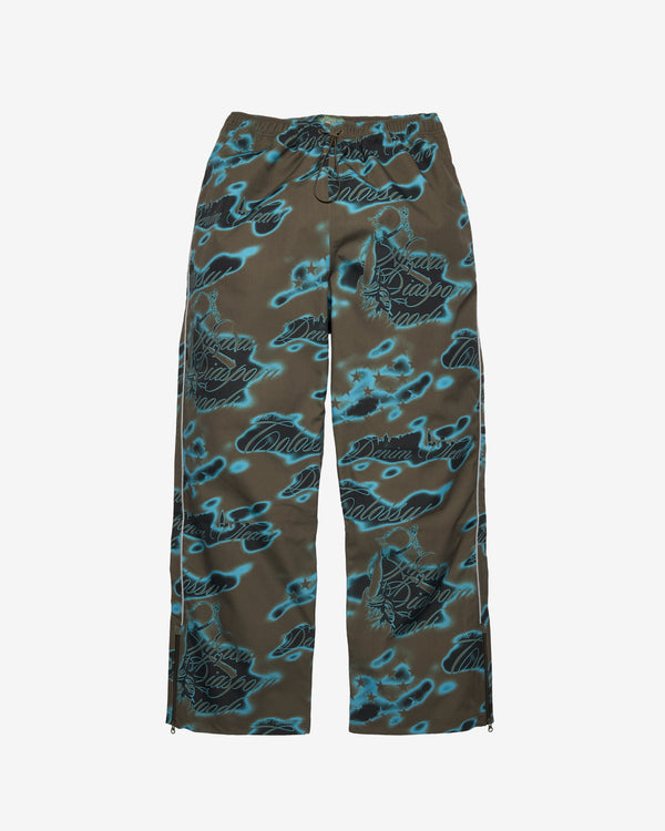 Denim Tears - Men's Cloud Camo Taped Seam Shell Pants - (Green)