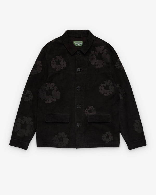 Denim Tears - Men's Wreath Suede Jacket - (Black)