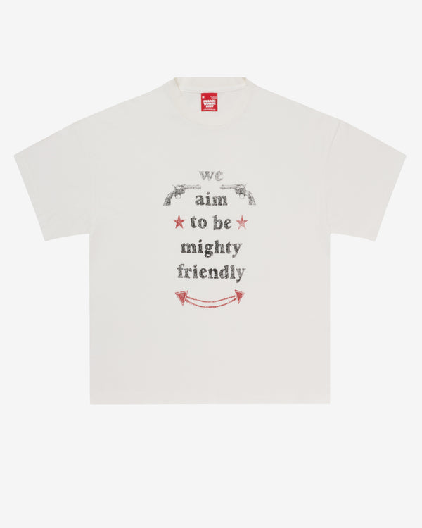 Fugazi - Men's Mighty Friendly Paper Thin T-Shirt - (White)