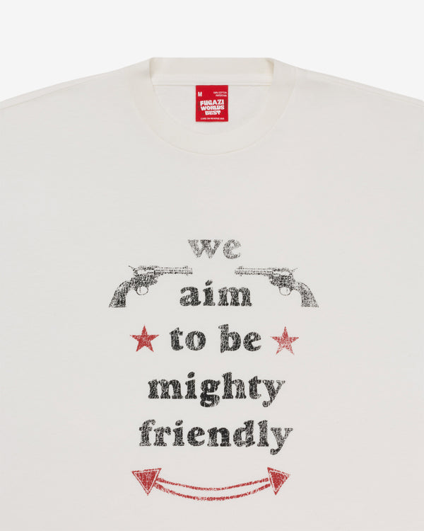Fugazi - Men's Mighty Friendly Paper Thin T-Shirt - (White)