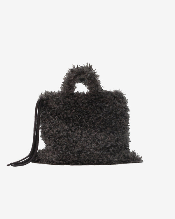 Scha - Women's Curly Zip Bag - (Charcoal)