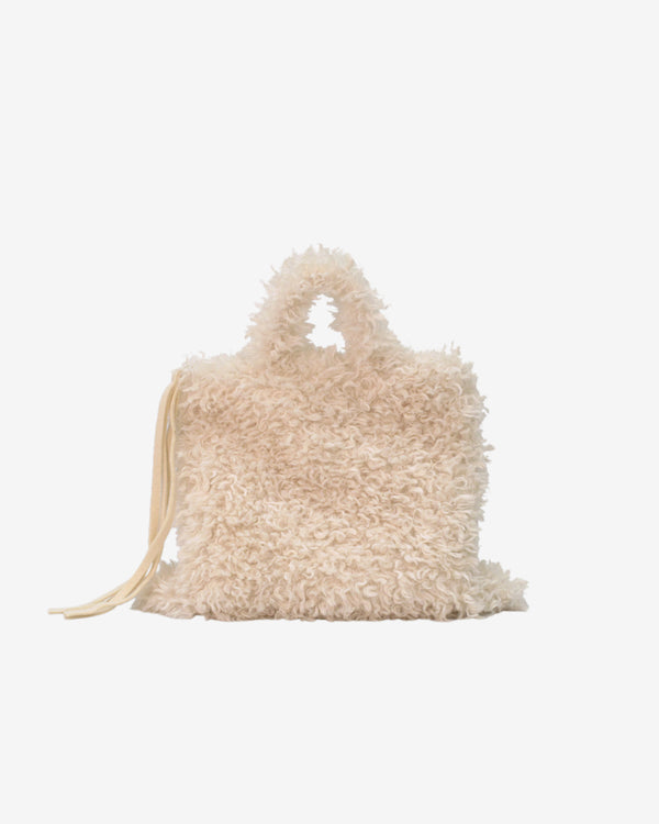 Scha - Women's Curly Zip Bag - (Cream)