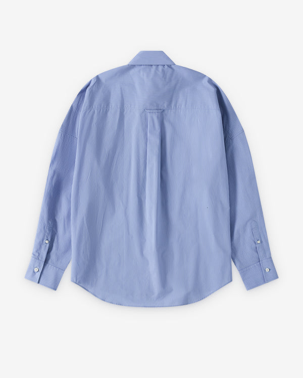 Doublet - Men's Trompe L'Oeil Embroidery Shirt - (Blue/Blue)