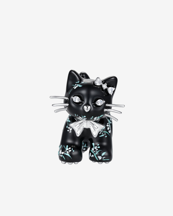Yvmin - Women's Split Kitten Earring - (Black)